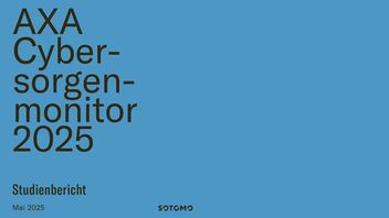 Titelbild des Berichts zum AXA Cybersorgenmonitor 2025