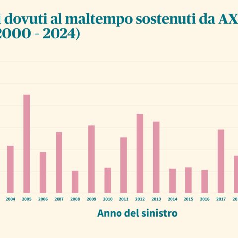 GRAFICO: Oneri per sinistri dovuti a maltempo di AXA.