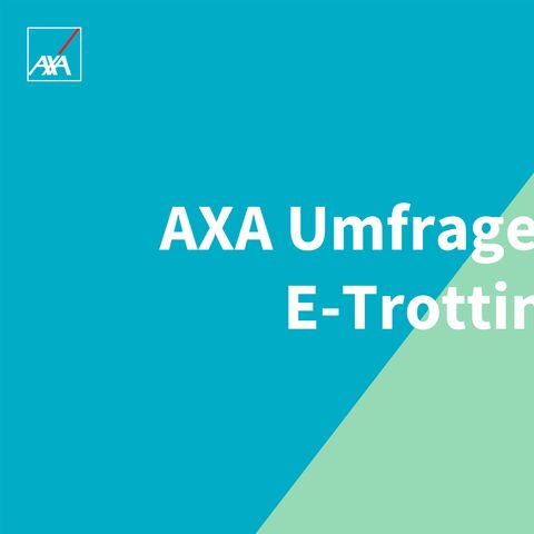 Titelbild der AXA Umfrage zu E-Bikes und E-Trottinette