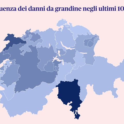Grafico della statistica sui danni da maltempo