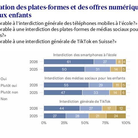 Résultats du vote sur les mesures de régulation des plateformes destinées aux enfants, présentés sous forme de diagrammes à barres