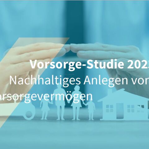 Titelbild der AXA Vorsorgestudie 2023: Nachhaltiges Anlegen von Vorsorgevermögen