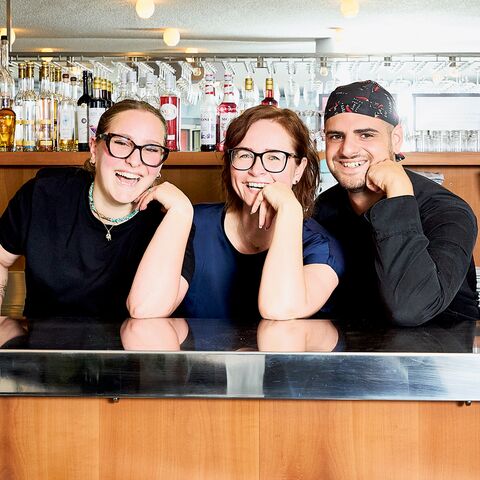 L’équipe de la directrice Cindy Forestiero au Ristorante Primo Piano
