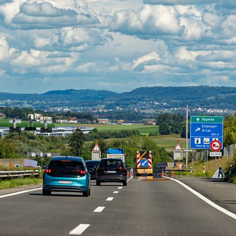 Autos auf der Autobahn