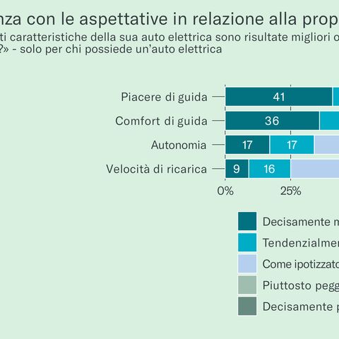Illustrazione 4: Differenza con le aspettative in relazione alla propria auto elettrica