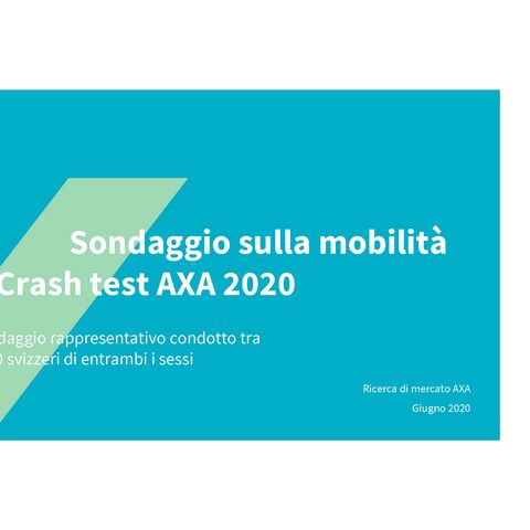 Immagine di copertina del sondaggio sulla mobilità Test AXA 2020.