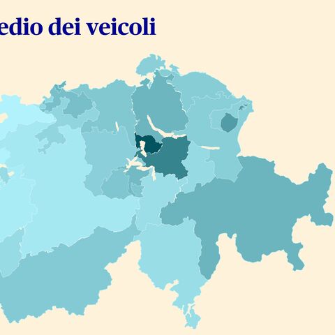 Cartina della Svizzera che mostra in quali cantoni circolano le auto più costose