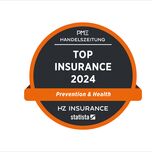 Top insurance 2024 in the area of provision & health in the Handelszeitung / Statista