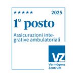 1° posto per i supplementi assicurativi ambulatoriali del VZ Vermögenszentrum