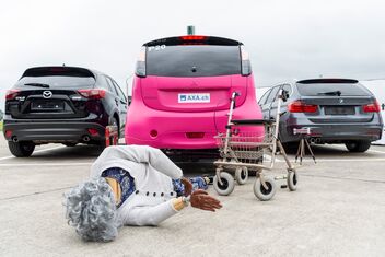 2e crash test: le choc avec un piéton